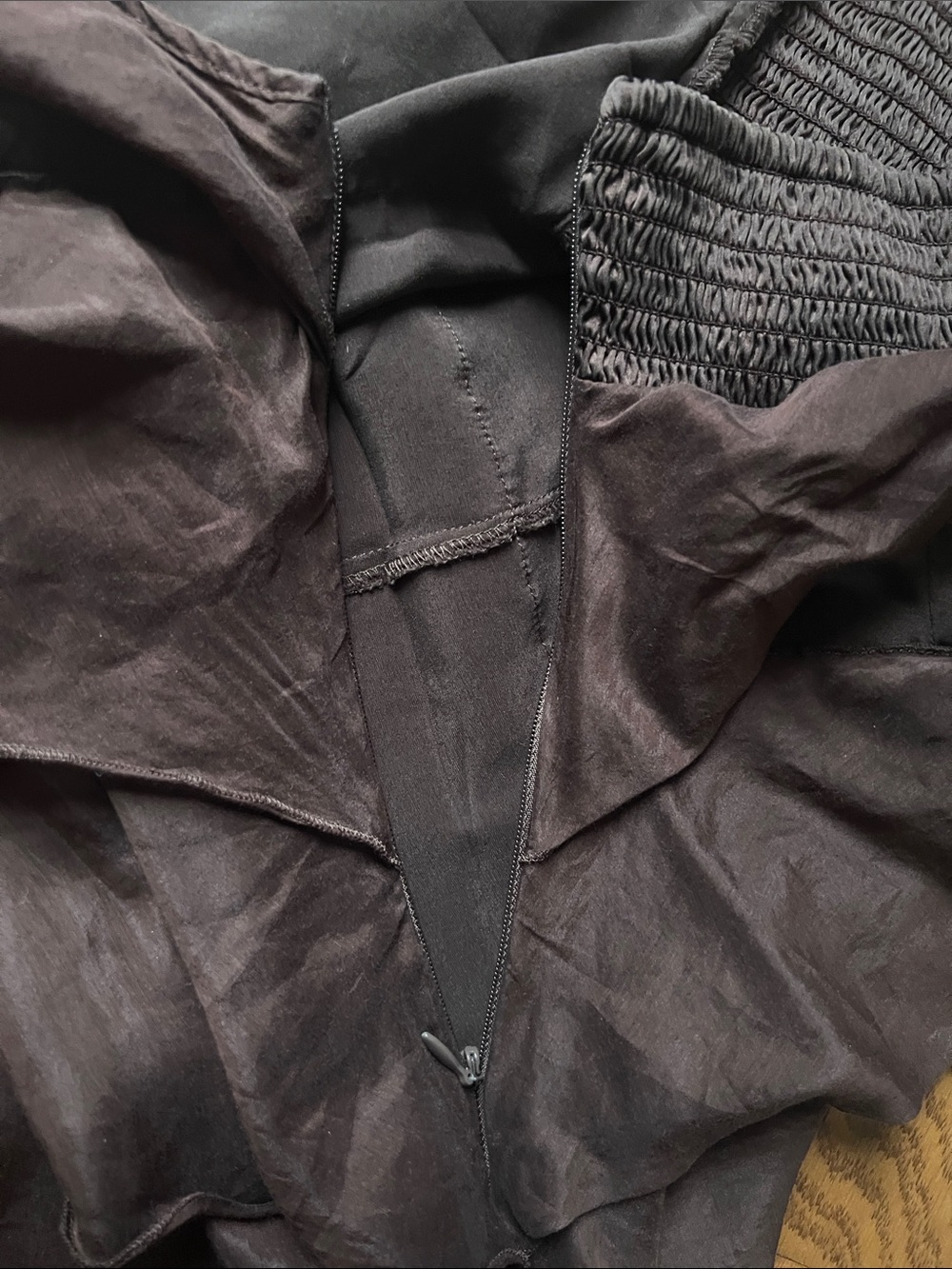 bebe Chocolate Brown Ruffle Halter Camisole - Picture 5 of 7